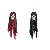 Jumbo Skull Mask With Hood Asst