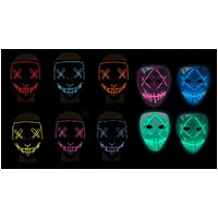 Stitched Mimer Light Up Mask Asst