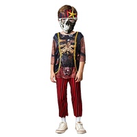 Costume Striped Pirate Skeleton Kids