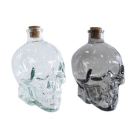 Skeleton Glass Bottle 400mL Asst