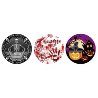 Halloween Paper Plate 23cm 6pk Asst