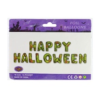 Happy Halloween Letter Foil Balloon Set