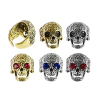 Skull Rings 8pk Asst