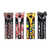 Bow Tie Suspenders Set Asst