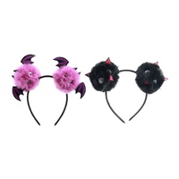 Spider and Cat Plush Headband Asst