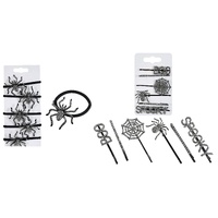 Rhinestone Spider Hair Accessories Asst