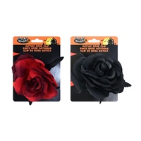 Gothic Rose Hair Clip Asst