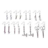 Bloody Silver Weapon Earrings Asst
