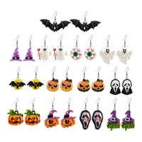 Boo Bling Charm Earrings Asst