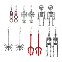 Spooky Dazzling Dangling Earrings Asst