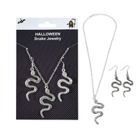 Snake Necklace and Earrings Set