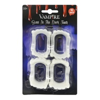Vampire G.I.D Teeth 6cm 10pk