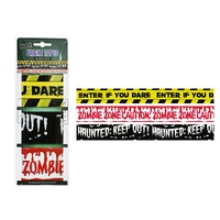 Warning Fright Tapes 3m 3pk Asst