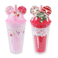 Christmas Donut Tumbler 480mL Asst