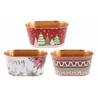 Metal Printed Tub Asst