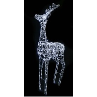 LED Big Daddy Reindeer White 200cm