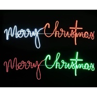 LED Neonflex Cursive Merry Christmas Asst