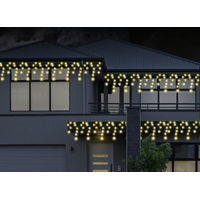 Solar Icicle Lights 400 Warm