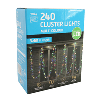 LED Cluster Lights 240 Multi