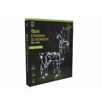Solar LED Reindeer White