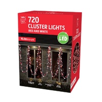 LED Cluster Lights 720 Red-White