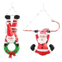 LED Nylon Santa Hang Up Timer B/OP Asst