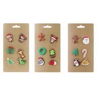 Christmas Shoe Charms PVC Asst
