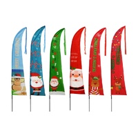 Garden Flag Printed Mix 220cm Asst