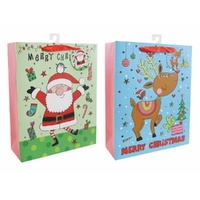 Giftbag Lge Cartoon Character Foiled Asst