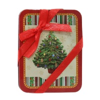 Gift Card Tin w/Ribbons Asst SRT