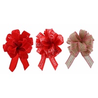 Jumbo Christmas Material Gift Bow Asst
