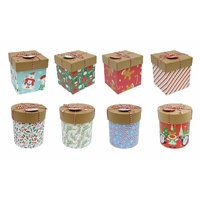 Kraft Gift Box w/String Asst