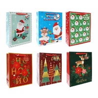 Giftbag Xmas Printed Lge Mega Mix Asst