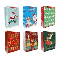 Giftbag Xmas Printed Xlge Mega Mix Asst