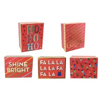 Gift Box Red Fancy Foil Asst