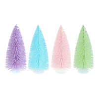 Pastel Bristle Tree 14cm Asst